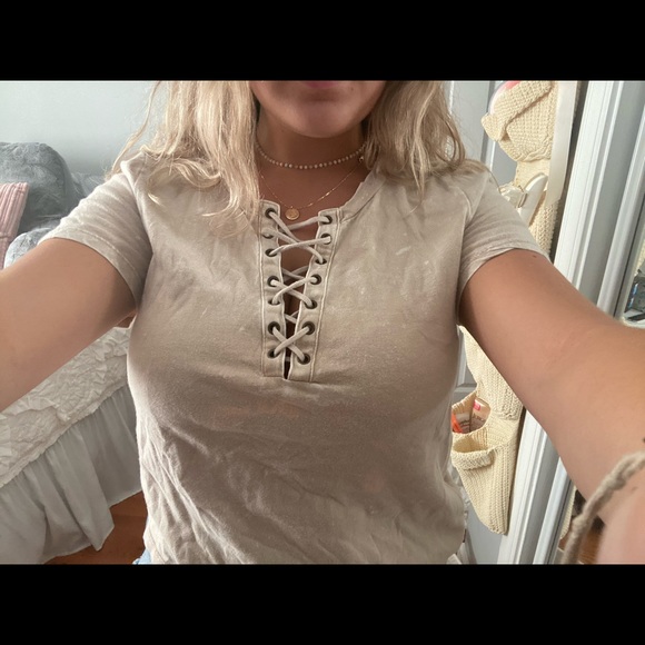 ✰ ✰ BLEACHED DISTRESSED T SHIRT ✰ ✰ - Picture 4 of 4